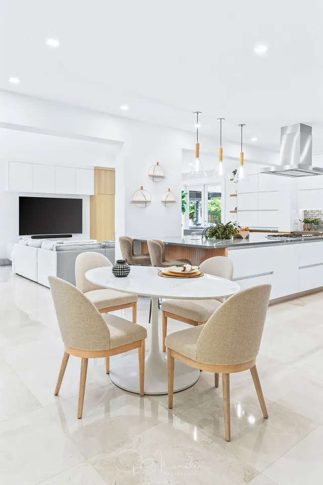 Open-plan kitchen and living, by Twice The Style