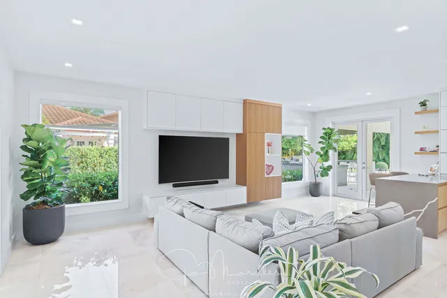 Open-plan kitchen and living, by Twice The Style