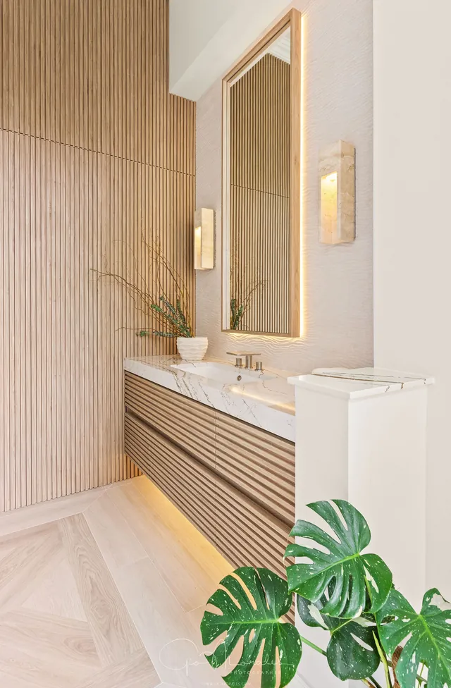 Bathrooms with a little colour, by Twice The Style